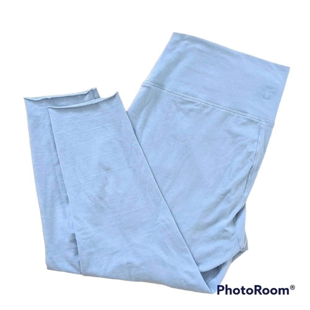 Tna crop yoga pants leggings light blue size XL @K